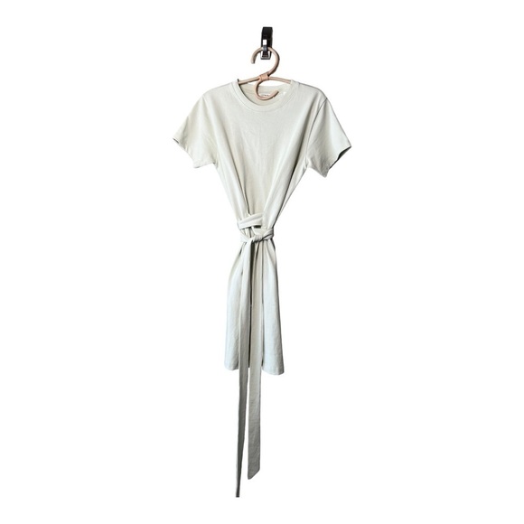 Vince Peruvian Cotton Front Tie Waist T-Shirt Dress Style # V819083502 Small - Picture 13 of 15